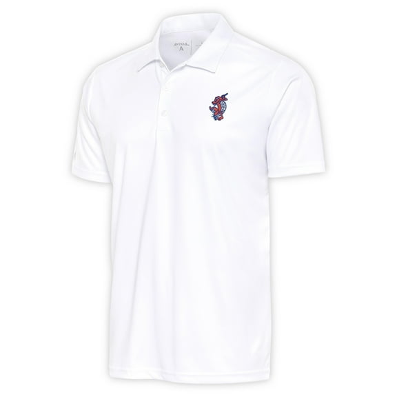 Men's Antigua  White Florida Gators Swinging Gator Tribute Polo