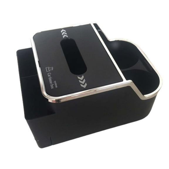 Car Armrest Storage Box Console Armrest Organizer Car Stowing Tidying Automotive Accessories Tissue Box Cup Holder for Suvs Cars Black