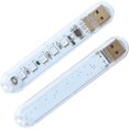 thumbnail image 3 of Lámpara USB tu un luz nocturna enchufable pequeña barra de luz LED 5 cuentas de Lámpara paquete de 8 piezas multicolor, 3 of 5