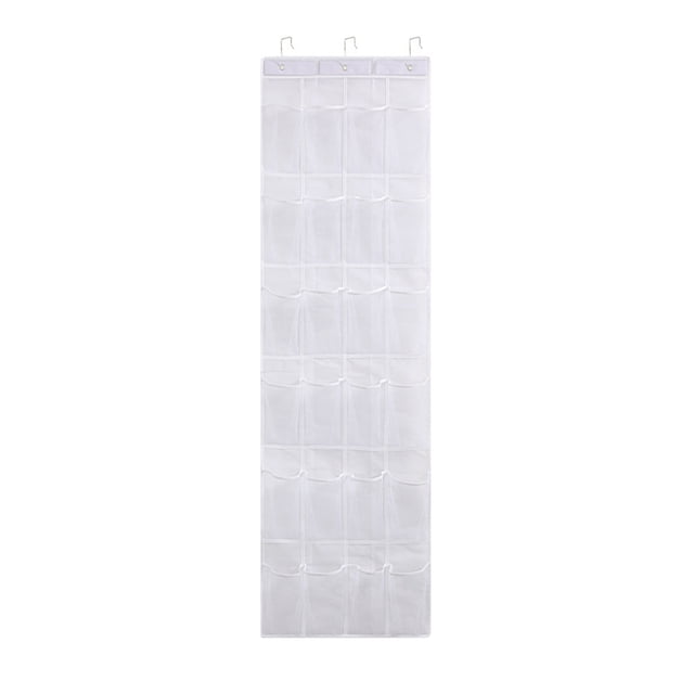 Organizador de zapatos para colgar en la puerta, 24 bolsillos de malla, zapatero para colgar en la puerta, bolsa de almacenamiento colgante transpirable para zapatos, calcetines y juguetes