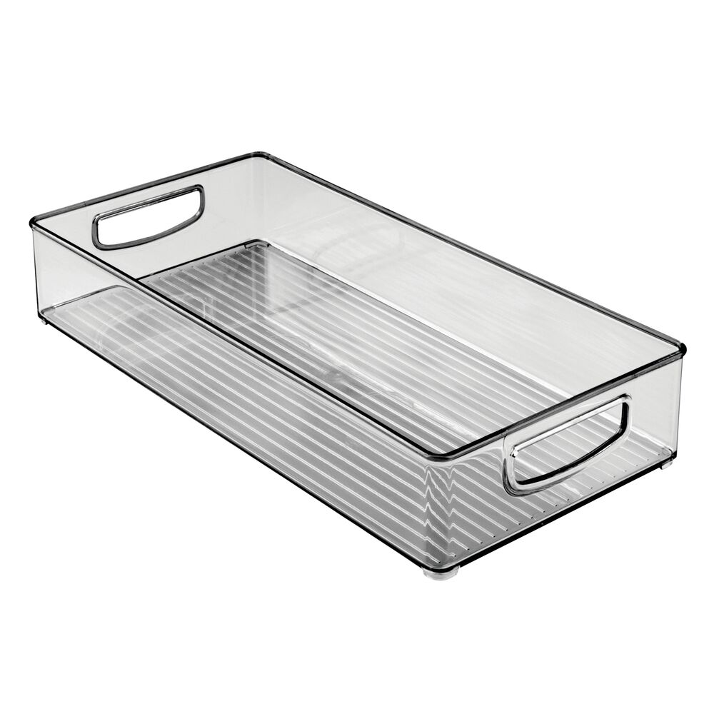 mDesign Extra Long Plastic Drawer Organizer Tray, Storage Organizer Bin