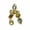 Glass Cabochon, variant on SNGIA 18K Gold Plated Dangle Earrings for Women, Multicolor Boho Statement Drop Earrings