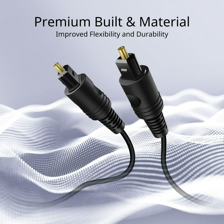 Digital Optical Audio Cable HIFI 5.1 Toslink SPDIF Male for Soundbar Apple  TV
