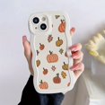 thumbnail image 1 of Full Screen Pumpkin White Wave Frosted All-Inclusive Anti-Fall Mobile Phone Case Suitable for Apple 15PROMAX/15PLUS/15PRO/15/14PROMAX/14PLUS/14PRO/14/13PROMAX/13PRO/13/12PROMAX/12PRO/12 11PROMAX/11PRO, 1 of 5