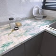 thumbnail image 4 of VOLEAAR Green Marble Peel and Stick Vinyl Wallpaper, 15.7" x 393.7", 4 of 7