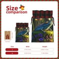 thumbnail image 3 of Sikiie Cute Blue Frog Christmas Gift Bags Drawstring Gift Bags Sacks Drawstring Bag Holiday Linen Xmas Wrapping Bags for Presents Party Gift-Black, 3 of 8