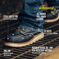 thumbnail image 4 of Botas de trabajo Thorogood American Heritage con punta de acero de 6 pulgadas, negras, 4 of 6