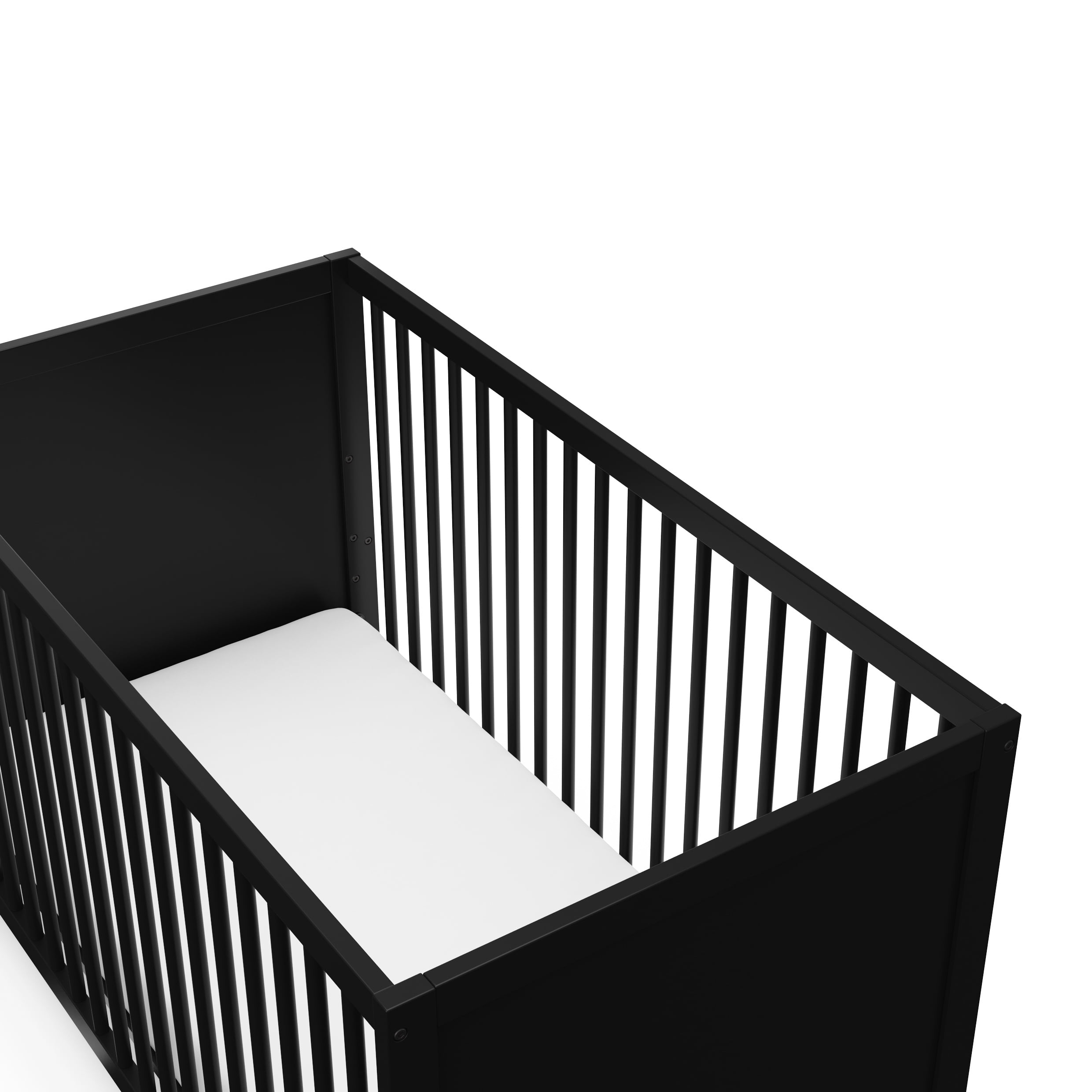 Storkcraft Calabasas 3-in-1 Convertible Baby Crib, Black