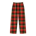 thumbnail image 5 of ATOGUTA Girls Flannel Long Plaid PJ Bottoms Boys Lounge Pants with Pockets Size 2T-14, Multicolor, 5 of 5