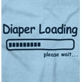 thumbnail image 2 of Diaper Loading Wait Nerdy Humor Romper Boys or Girls Infant Baby Brisco Brands 6M, 2 of 6