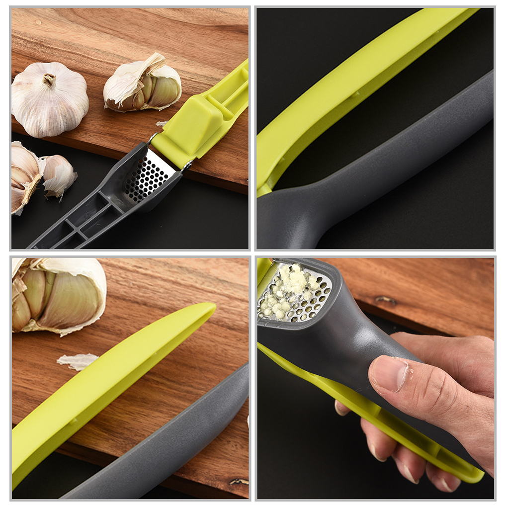 Premium Garlic Press with Soft Easy, Sturdy Design Extracts More Garlic Paste Per Clove, Garlic Crusher for Nuts & Seeds, Professional Garlic Mincer & Ginger Press - image 3 of 8