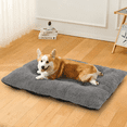 thumbnail image 4 of Magshion Dog Bed Large Cushion Pillow Pet Bed, 34.5" Short Plush Rectangle and Washable, Dark Gray, 4 of 10