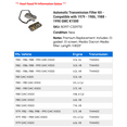 thumbnail image 2 of Automatic Transmission Filter Kit - Compatible with 1979 - 1986, 1988 - 1990 GMC K1500 1980 1981 1982 1983 1984 1985 1989, 2 of 2