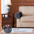 thumbnail image 4 of Armrest Covers 2PCS Stretch Fabric Armrest Covers Anti-Slip Sofa Arm Chair Slipcovers Furniture Protectors For Recliner Sofa,Gray, 4 of 7