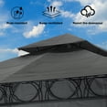 thumbnail image 3 of YRLLENSDAN Canopy Tent 10x10, Tents for Parties Gazebos Instant Portable Canopy with 2 Sidewalls, Grey, 3 of 7