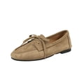 thumbnail image 2 of Willtoo Womens Lace‑Up Loafers British Style Lightweight Flat Casual Shoes Soft Non‑Slip Slip‑On Walking Shoes for Daily Office Wear, 2 of 5