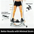 thumbnail image 2 of Lateral Rocking Fitness Stepper for Knees and Joints, Home Workout Machine, Portable Compact Side-to-Side Steppers for Legs, Glutes, Absz, Low-Impact Lateral Steppers, 2 of 7