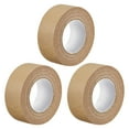 thumbnail image 1 of Unique Bargains 3 Pcs 25mm 1 Pouce Grand 20m 21 Yards Ruban de Masquage Rouleaux Marron, 1 of 5