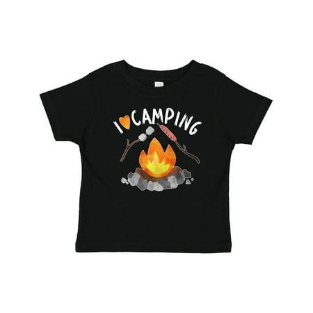 

Inktastic I Love Camping- Campfire Hot Dog Marshmallows Gift Baby Boy or Baby Girl T-Shirt