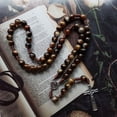 thumbnail image 3 of WINDLAND Catholic Rosary Necklace Crucifix Prayer Beads Pendant Necklace Prayer Religious, 3 of 8
