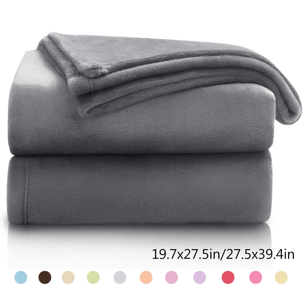 Fur Throw Blanket for Women& Man Fuzzy Bed Throw Blanket Sherpa Cozy and Warm Premium Soft Throw Blankets 50x60, Silver Grey Blanket 