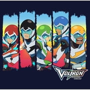 Boy's Voltron: Legendary Defender Lions Team Panels Graphic Tee Navy Blue Medium