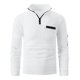 thumbnail image 4 of pstuiky camisas de manga larga para hombre, Top a cuadros de cuello alto y manga larga con media cremallera de color liso para hombre top de hombre xxl, 4 of 8