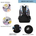 thumbnail image 4 of FORMRS Unisex School Backpack 17" Student Travel Bag with Laptop Compartment, Playful Daisy, 4 of 7