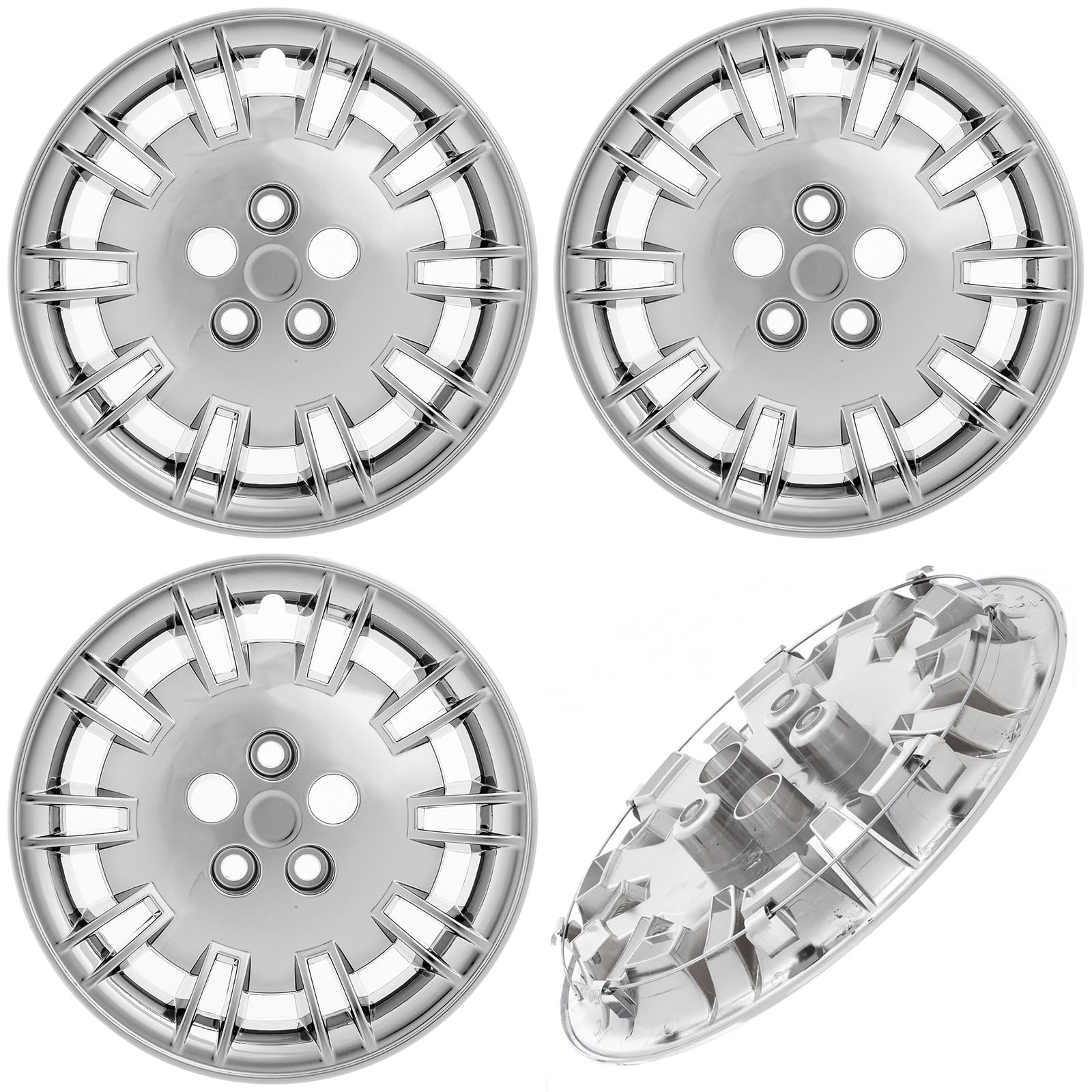 chrome bolt on hubcaps wheel covers