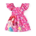 thumbnail image 1 of Vestido para niña pequeña Disney Ariel, hombros descubiertos, floral, 4-5T, 1 of 8