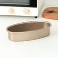 thumbnail image 6 of 3 Pieces Non Stick Oval Shape Cake Pan Cheesecake Loaf Bread Mold Baking Tray for Oven and Baking, 6 of 7