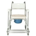 thumbnail image 3 of 4 in 1 Commode Chair Elder People Disabled People Pregnant Women Bath Chair, White, 3 of 10