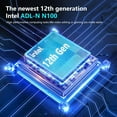 thumbnail image 3 of 15.6" IPS FHD-Laptop, Intel Pentium Quad Core N100 16GB RAM 1TB SSD (Beat to i3-1115G4 Up to 3.4GHz) with Backlit Keyboard Fingerprint Windows 11-Blue, 3 of 7