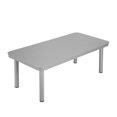 thumbnail image 2 of Luxe Aluminum Coffee Table Kessler Silver Finish., 2 of 3