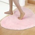 thumbnail image 2 of Unique Bargains Heart Shape Soft Absorbent Bath Rugs Light Pink 12" x 16", 2 of 7