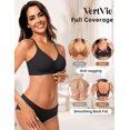 thumbnail image 3 of Sujetador Vertvie para mujer, sin costuras, sin aros, para hacer flexiones, negro, 3 of 6