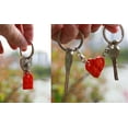 thumbnail image 3 of Heart Keychain for Couples Boyfriend Girlfriend Lego Key Chain  Valentine's Day Gifts Stuff Presents, 3 of 5