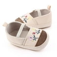 thumbnail image 6 of ASFGIMUJ Baby Shoes Girl Size 0 Months-3 Months Solid Flower First Walkers Soft Sole Girls Sneakers, 6 of 7