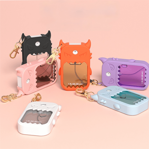 Hand Sanitizer Spray Case for Touchland Silicone Cute Keychain 1 Fl Oz, #A