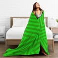 thumbnail image 5 of Green Geometric Abstract Texture Throw Blanket,Super Soft Anti-Pilling Flannel Bed Blankets, 40"x30", 5 of 8