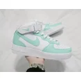 thumbnail image 1 of Air Force 1 Mid Custom Shoes Light Green Mint Sneaker Mens Womens Kids Sizes, 1 of 6