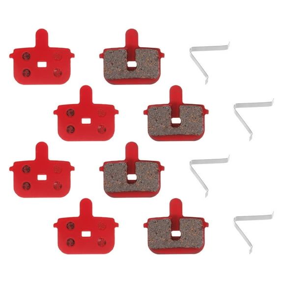 LOLIPPYY 4 Pairs of Bike Disc Brake Pads Featuring High Friction Formula Ideal for Wet and Rainy Conditions