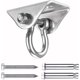 thumbnail image 1 of Gancho de Techo, Suspensión de Rotación de 180° de Acero Inoxidable de Alta Resistencia, Capacidad de 450 KG, para Juegos de Madera de Concreto, Silla Colgante, Lámpara Colgante, Hamaca, Yoga, con 4, 1 of 5