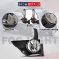 thumbnail image 6 of Winjet For 2005 2006 Honda CRV Fog Lights Clear Lens Pair Bumper Lamp+Wiring+Switch Kit Clear Lens, 6 of 8
