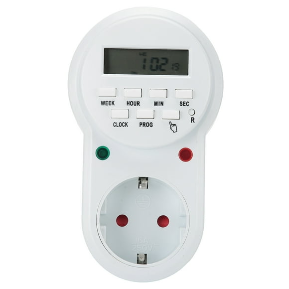 Timing Switch, 16A Smart Digital Timer Plug, For Heaters Lamps Fans Mobile Phone Chargers Kitchen Appliances