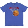 thumbnail image 3 of Inktastic Basketball Swish Youth T-Shirt, 3 of 5