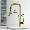 thumbnail image 6 of VIGO Hart Angular Single Handle Pull-Down Spout Kitchen Faucet in Matte Brushed Gold, 6 of 13