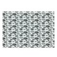 thumbnail image 1 of Abstract Cutting Board, Hand Drawn Circular Doodle Lines Dots Swirls Pattern Monochrome Simplistic Design, Decorative Tempered Glass Cutting and Serving Board, Large Size, Black White, by Ambesonne, 1 of 1
