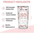 thumbnail image 4 of 80th Birthday Gifts for Women,20oz Coffee Cup Tumbler,1943 Birthday Gifts for Women,80th Birthday Decorations,Happy 80 Year Old Birthday Gifts Ideas,Turning 80 Funny Birthday Gifts, 4 of 6