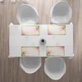 thumbnail image 3 of Ambesonne Pink and White Place Mats Set of 4, Pastel Tulips, Standard Size, Peach Pink Green, 3 of 4